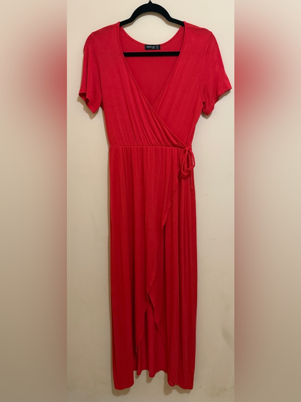 Women’s Red Wrap Maxi Dress